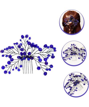 Mikinona Bridal Wedding Comb Bridal Headpieces Bride Hair Insert Comb Bridal Side Combs Bride Wedding Headdress Bride Hair Comb Wedding Hair Comb Hair Comb Clip Blue Zircon Hair Comb - Buy Online on GoSupps.com
