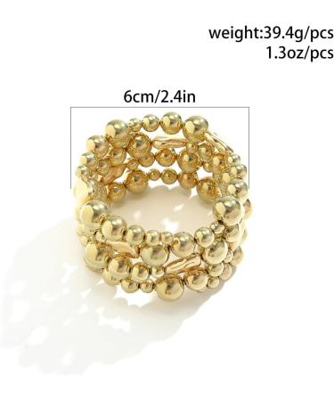 Shop Xerling Faux Pearl Layered Arm Bracelets - Stretchable Bridal Jewelry for Women & Teens | Upper Arm Armband for Parties in Gold - Buy Online on GoSupps.com