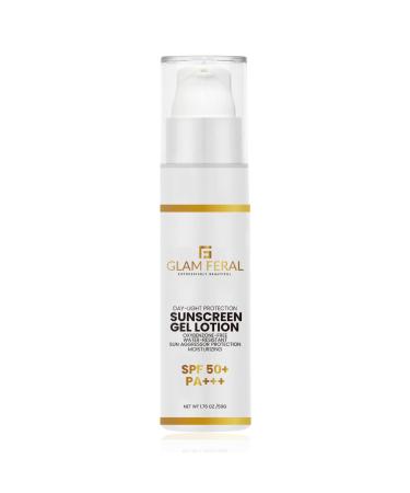 Non-Greasy Gel Sunscreen Lotion Broad Spectrum SPF 50/ P+++ Rating Sun Aggressor Protection Repairs Ultra-Light & Intense Hydrating Daily use Eco-Friendly Pckged 1.76fl OZ (Pack of 1)