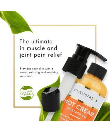 Cellulite Massage Oil & Gel Set - 16.9 oz Hot Cream with Massager - 100% Natural Formula for Firming and Toning Fat Tissue - Buy Online on GoSupps.com