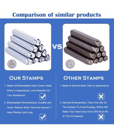 Benecreat 12 Pack Nature Theme Metal Punch Stamps in Stamping Tool Case - 6mm Design Stamp Set for Metal, Jewelry, Leather, Wood - Hard Carbon Steel - Buy Online on GoSupps.com