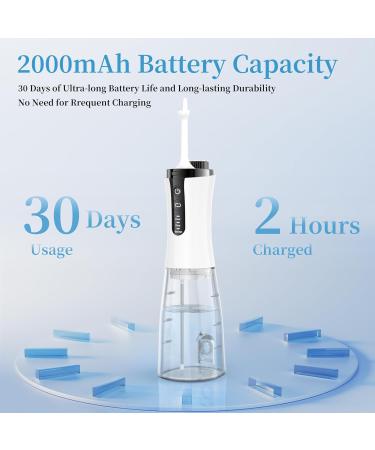 Buy Water Dental Flosser - Cordless Rechargeable & IPX7 Waterproof | Adjustable Pressure for Sensitive Teeth - Buy Online on GoSupps.com