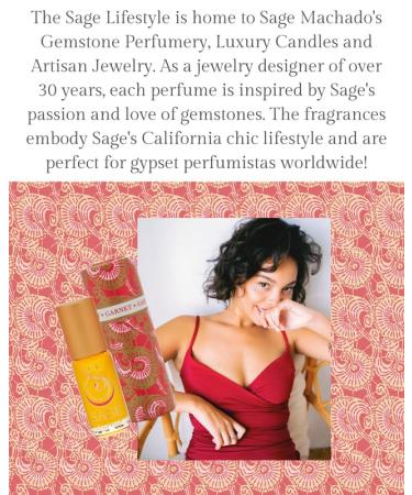 Garnet Perfume Oil Roll-On by Sage- 1/8 oz Vegan & Cruelty-Free Earthy Scent Moroccan Rose Amber Egyptian Musk Garnet 1/8 Oz Perfume Oil Roll-On - Buy Online on GoSupps.com