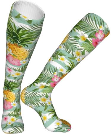 Pine & Red Flowers Guard Compression Socks for Men & Women - 15-20 mmHg Circulation Support for Running & Cycling - Buy Online on GoSupps.com