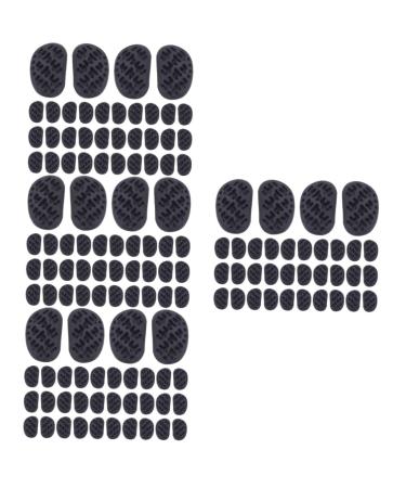 Villcase 40 pairs of glasses nose pads nasal support cushions foam nasal cushion nose protection cushions glasses pad cushion glasses wear glasses bridge pad component gently pebble gel blackx4stk 1.5x0.9cmx4pcs