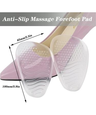 3 Pairs Gel Insoles Non Slip | Sticky Gel Pads for High Heel Pain Relief | Feet Protectors for Men & Women - Buy Online on GoSupps.com