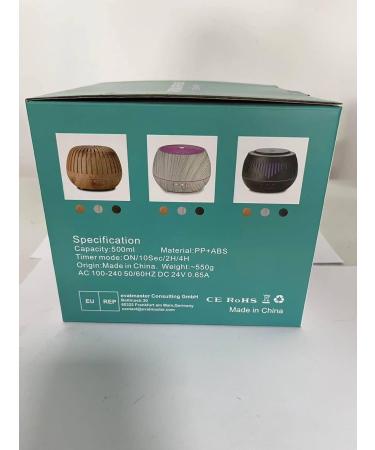 500ml Aroma Diffuser for Essential Oils - 10 Oils Included Noiseless 23dB BPA-Free 7 LED Colors 4 Timers & Auto Shutoff - Perfect for Home & Wellness - Buy Online on GoSupps.com