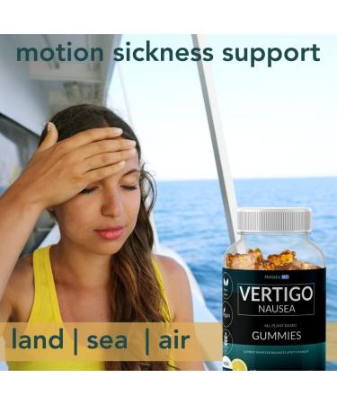 Holistic MD Vertigo Gummies - 6-in-1 Relief for Nausea, Dizziness & Vertigo - Plant-Based Formula with Gingko, Kudzu, Astragalus & More - 60ct - Lemon Flavor - Buy Online on GoSupps.com