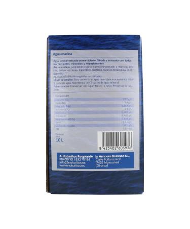 Buy Sea Water 10L - Pure Quality for Aquariums Plants & More | International Shipping Available - Buy Online on GoSupps.com