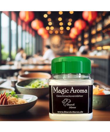 Magic Aroma Glutamate Flavour Enhancer - 200g Shaker | Starch Heros - Ultimate Seasoning for Delicious Dishes - Buy Online on GoSupps.com