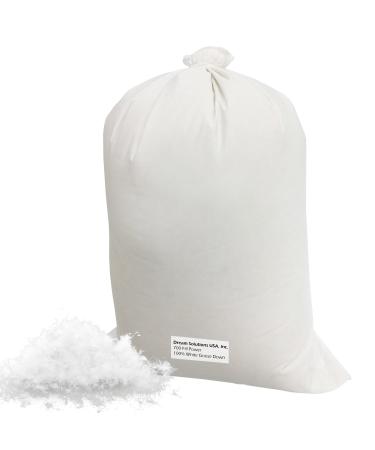 Dream Solutions USA 100% Down 700 Fill Power Hungarian White Goose Down Stuffing - 1/4 lb Make Your Own Pillow - Buy Online on GoSupps.com