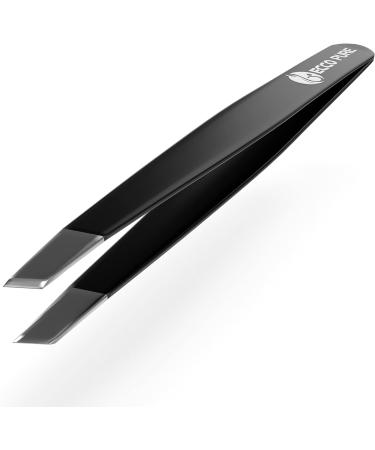 Premium Stainless Steel Slant Tip Tweezers for Women & Men - Fine & Sharp Points - Lab Precision - 1 Pack - Buy Online on GoSupps.com