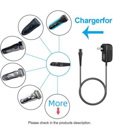 Braun Shaver Charger 12V AC Adapter Power Cord for Series 7 9 3 5 1 Electric Razor - Replacement Adapter for 720 760cc 390cc 9095cc 3350cc-4 790cc 340s 7865cc 9090cc - Buy Online on GoSupps.com
