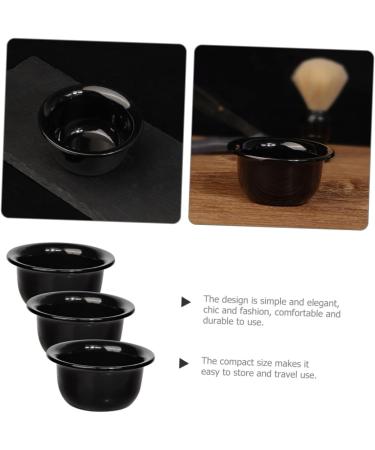 Angoily 3-Section Shaving Shell Razor Holder | Black Soap & Foam Bowl | Men's Shaving Accessories | International Shipping Available - Buy Online on GoSupps.com