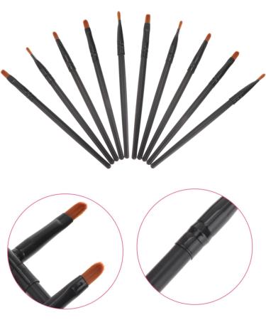 Angoily 20 Pcs Nose Shadow Brush Mix Miss Wooden Handle Brush 13x0.8cmx2pcs Blackx2pcs - Buy Online on GoSupps.com