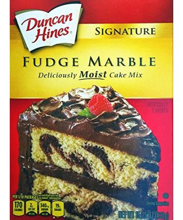 Ducan Hines Signature Fudge Marble Cake Mix (Pack of 3) 15.25 oz Boxes