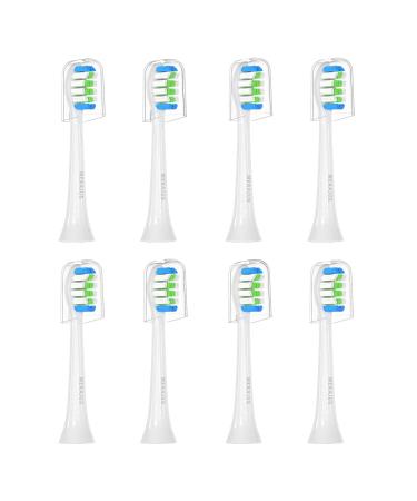 MEKAJUS Replacement Toothbrush Heads for Philips Sonicare Electric Toothbrush Professional Electric Toothbrush Heads for Sonic Care Toothbrushes 8 Pcs White 1 Count (Pack of 8)
