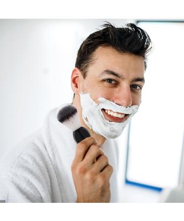 Minkissy Beard Care Razor Foam Brush - Salon Quality Shaving Brush for Men Ideal for Beard and Hair Grooming - Buy Online on GoSupps.com