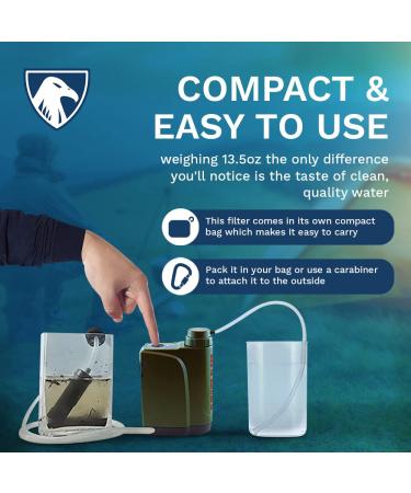 Survivor Filter Pro X Electric Water Purifier - 99.999% Virus, Bacteria, Parasite Removal - Camping Filtration System - Buy Online on GoSupps.com