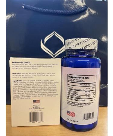 Relumins Facial Massager & Glutathione - Advanced Whitening with Stem Cell Soap - Free Shipping Worldwide - Buy Online on GoSupps.com