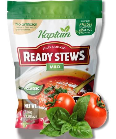 Kaptain Ready Stews | Nigerian Spicy Tomato & Pepper Stew | Jollof Rice Sauce | Mild 250g | 1 Pack