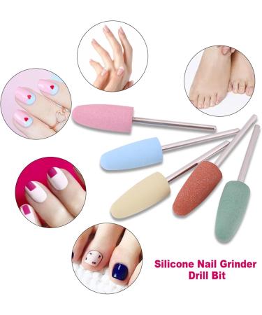 5 Nail Drill Bits Silicone Drill Bits for Nails Sets Acrylic Electric File Nail Professional Drill Bits Set Cuticle Carbide Remover Bits for Home Salon Acrylic Gel Nail Manicure Pedicure Tools - Buy Online on GoSupps.com