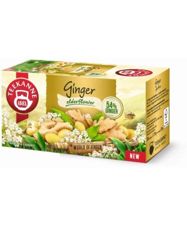 DEKOND TEEKANNE - Ginger tea with herbal teas with elderflower and ginger (6 x 20) - Buy Online on GoSupps.com