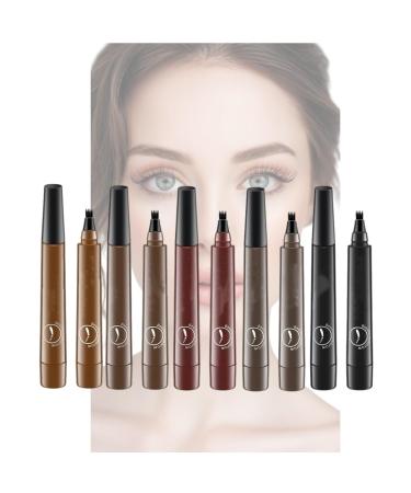 Generic 2024 Upgrade Magic Eyebrow Pencil 3D Waterproof Microblading Eyebrow Pencil Contouring Pen 4 Tipped Precise Brow Pen Magic Eyebrow Pencil (5 Color)