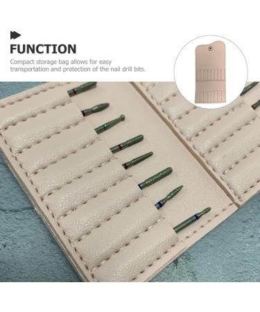 Beavorty Protective Sleeves Kutuzov Mikaberidze Nail Drill Bits Holder Nail Drill Bit Storage Container Folding Storage Bags Nail Drill Bits Storage Drill Bit Holder for Nails Nail Holder Pink - Buy Online on GoSupps.com