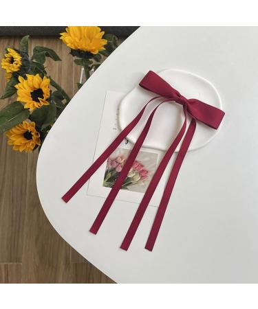 hgnxa Sweet Ribbon wknot Hair Clips for Women Girls Handmade ws Hairpin Barrettes Headwear Lolitas Tiara Hair Accessories Skin powder - Buy Online on GoSupps.com