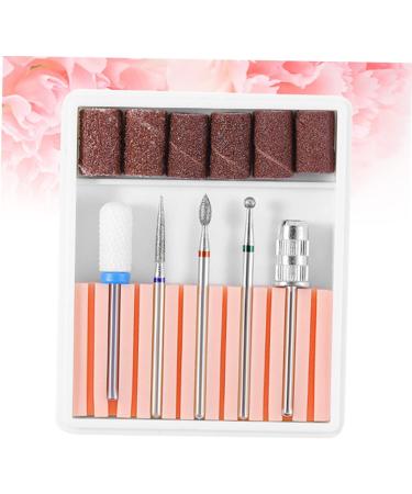 VINTORKY 1 Set nail drill tool nail bits electric nail file drill bits Nail File Bits nail drill bits for acrylic nail polish tools Cuticle Drill Bit nail drill heads manicure Grinding head 6.5x5.5cm Pink - Buy Online on GoSupps.com