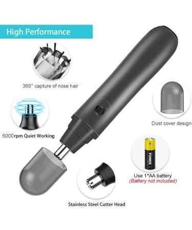 Buy IJIZUO Nose Hair Trimmer & Ear Hair Cutter - Pain-Free Eyebrow Grooming Tool for Men & Women | International Shipping - Buy Online on GoSupps.com
