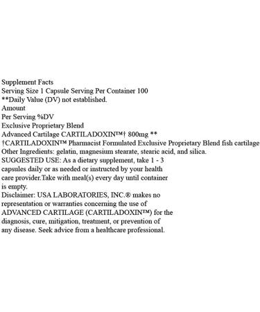 Cartiladoxin 800mg - All Natural Joint Support Supplement for Inflammation & Chondroitin | Quality Ingredients International Shipping - Buy Online on GoSupps.com