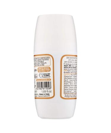 Omia Deodorant Roll On Eco Moisturising with Argan Oil Anti-Odour No Aluminium Salts Freshness for 24 Hours Deodorant for Men and Women Dermatologically Tested - 1.7Oz - Buy Online on GoSupps.com