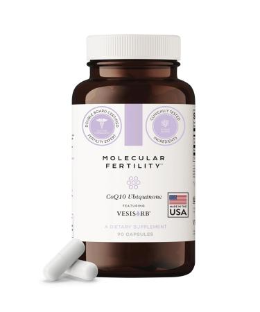 Molecular Fertility CoQ10 Ubiquinol with VESIsorb - Coenzyme Q10 Kaneka QH Ubiquinol Form 100mg Supplement for Women & Men - High Absorption Reproductive Wellness & Fertility Support - 90 Softgels