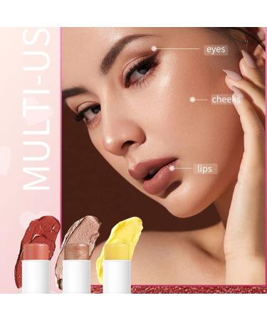 REVERIE DIARY Cream Blush Stick Trio: Moisturizing Highlighter, Bronzer & Coral Blush for Mature Skin - 3 Pack Contour Sticks - Buy Online on GoSupps.com