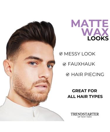 TRENDSTARTER Matte Wax - Firm Hold, Matte Finish, Premium Hair Styling Product (3oz) - Buy Online on GoSupps.com