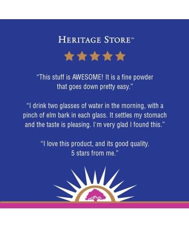 Heritage Store Slippery Elm Bark Tea 4 oz - Natural Digestive Support - Buy Online on GoSupps.com