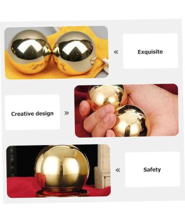 Fomiyes Brass Gymnastics Balls - Copper Massage Ball for Foot & Hand Therapy | Portable Metal Massage Balls from China - Buy Online on GoSupps.com