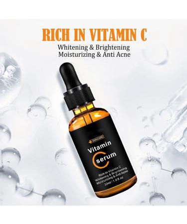 Vitamin C Serum For Face Brighten Hydrate Anti Aging & Wrinkle Facial Serum - Buy Online on GoSupps.com