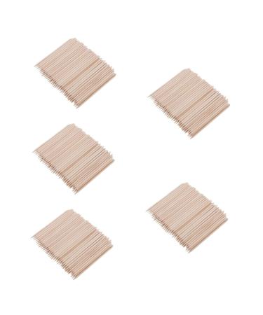 FRCOLOR 500 Pcs Sequins Cutters Pearls Orange Wood Sticks 2 End Nail Wooden Sticks Nail Cleaning Sticks Orange Wood Stick Cutile Wood Cuticle Pusher Manicure Wooden Nail Tool Bamboo mediumx5pcs As Shownx5pcs