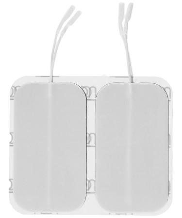 ValuTrode Foam Electrodes 2" x 3.5" Rectangular 4 Per Pack Pigtail Foam Top Reusable