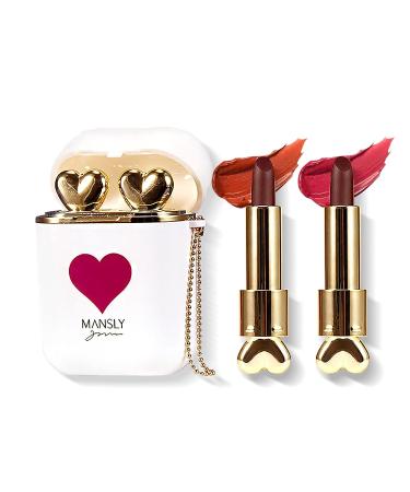 LAMUSELAND Matte Lipstick Makeup Set - 2Pc/Set Long Lasting Velvet Lip Stain & Gloss Primer Gift Kit for Girls - Waterproof & Non-stick Cup Formula (White) - Buy Online on GoSupps.com