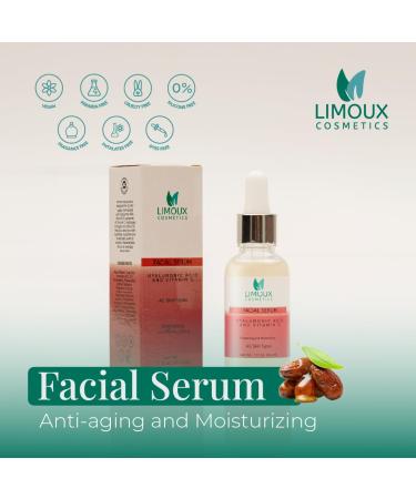 Brightening Facial Serum with Hyaluronic Acid Vitamin C & E | Anti-Aging Moisturizing | Paraben-Free Fragrance-Free Cruelty-Free - 1 Fl Oz - Buy Online on GoSupps.com