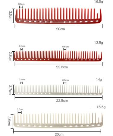 Comb Hair Comb Professional Hair Combs Salon Hairdressing Barber Comb Durable Resin Hair Cutting Comb Styling Tools Beauty Comb (Color : A) - Buy Online on GoSupps.com