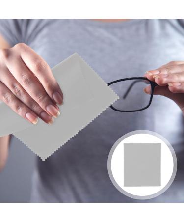 20pcs Microfiber Cleaning Cloths for Glasses Phones and Cameras - Eyeglass Lens Cleaner & Scratch-Free Wipes in Grey - Buy Online on GoSupps.com