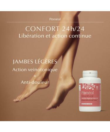 POM OL Light legs & blood circulation food supplement - VeinoPulse - 60 days | Red vine Blackcurrant Vitamins - Buy Online on GoSupps.com