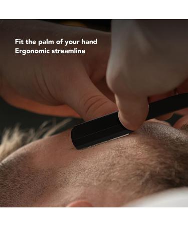Luckdano Professional Manual Bartschneider Blade Holder - Stainless Steel Barber Blades with Straight Edge for Precision Grooming - Buy Online on GoSupps.com