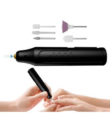 5 in 1 Electric Nail File USB Recharging Electric Nail Drill Adjustable Speed Cordless Manicure Machine Professional Portable Electric Manicure Pedicure Kit Beauty Care for Hands and Feet Black - Buy Online on GoSupps.com
