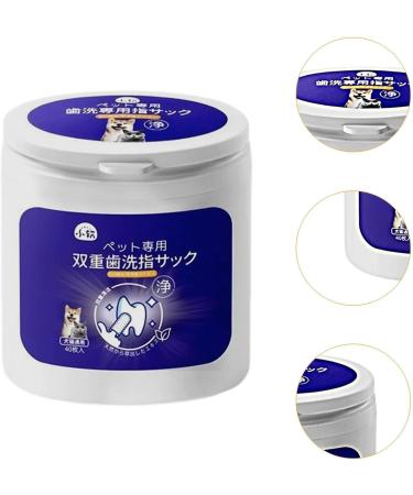 Qialexicon Pet Mouth Cleaning Wipe Dog Oral Cleaner Wipe Disposable Reducing Tartar Dogs Oral Cleaning Wipe for Dogs Pet Puppy 40 Sheet in Box - Buy Online on GoSupps.com